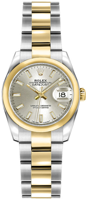 ROLEX Lady-Datejust 26 Silver Dial Oyster Bracelet Women
S Watch 179163 Image 1