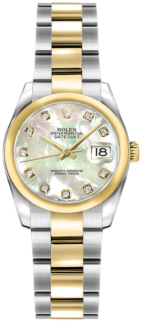 ROLEX Lady-Datejust 26 Diamond Mother Of Pearl Dial Women
S Watch 179163 Image 1