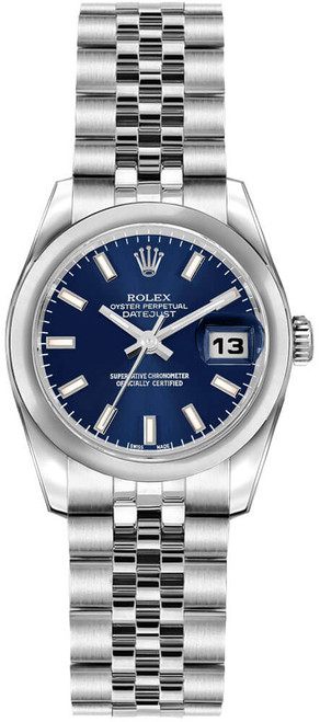 ROLEX Lady-Datejust 26 Blue Dial Women'S Watch 179160 Image 1