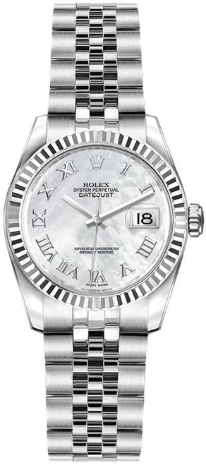 ROLEX Lady-Datejust 26 Mother Of Pearl Jubilee Bracelet Watch 179174 Image 1