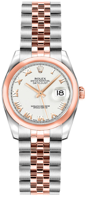 ROLEX Lady-Datejust 26 White Roman Numeral Dial Women'S Watch 179161 Image 1