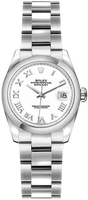 ROLEX Lady-Datejust 26 Oyster Bracelet White Dial Watch 179160 Image 1