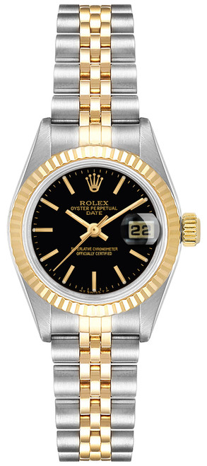 ROLEX Lady-Datejust 26 Black Dial Women'S Watch 69173 Image 1