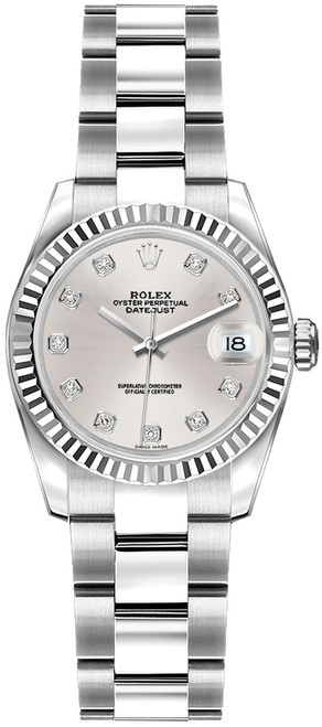 ROLEX Lady-Datejust 26 White Gold Bezel Watch 179174 Image 1