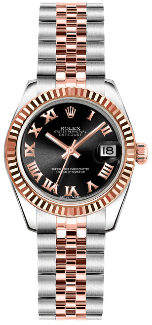ROLEX Lady-Datejust 26 Black Dial Women'S Watch 179171 Image 1