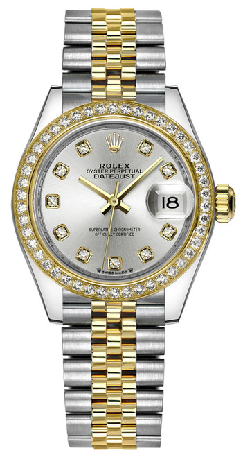 ROLEX Lady-Datejust 28 Silver Dial Diamond Women'S Watch 279383Rbr-0007 Image 1