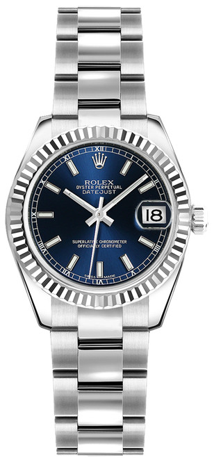 ROLEX Lady-Datejust 26 Blue Dial Women'S Watch 179174 Image 1