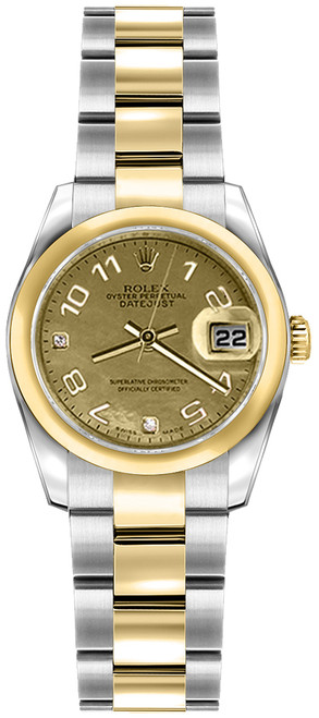 ROLEX Lady-Datejust 26 Oyster Bracelet Gold & Steel Women'S Watch 179163 Image 1