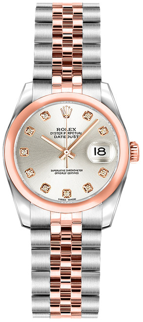 ROLEX Lady-Datejust 26 Silver Diamond Jubilee Women'S Watch 179161 Image 1