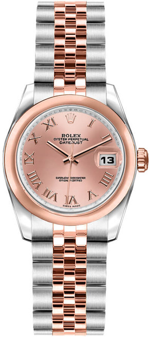 ROLEX Lady-Datejust 26 Pink Roman Dial Rose Gold 
Steel Women
S Watch 179161 Image 1