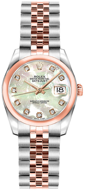 ROLEX Lady-Datejust 26 Mother Of Pearl Diamond Dial Women'S Watch 179161 Image 1