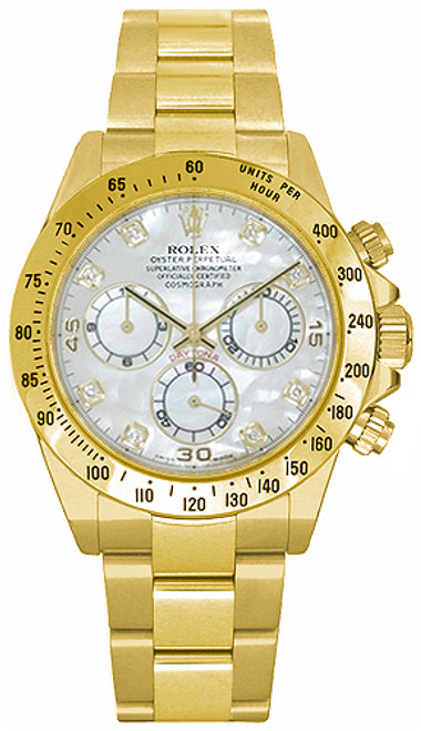 ROLEX Cosmograph Daytona Mother Of Pearl Diamond Dial Men
S Watch 116528-0032 Image 1