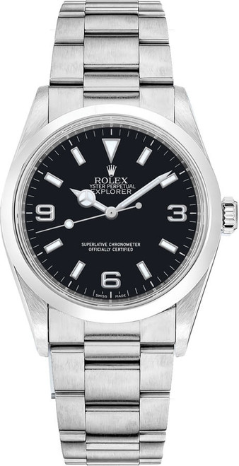 ROLEX Explorer Stainless Steel Automatic Oyster Bracelet Unisex Watch 14270 Image 1 ROLEX Explorer Stainless Steel Automatic Oyster Bracelet Unisex Watch 14270 Image 1
