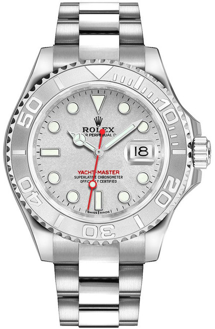 ROLEX Yacht-Master 40 Platinum Bezel Oystersteel Men'S Watch 116622-0002 Image 1