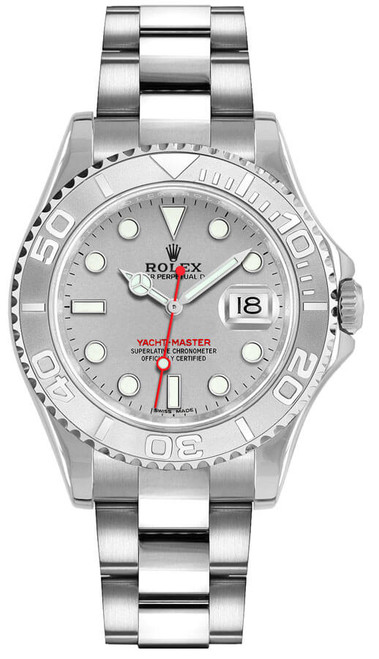 ROLEX Yacht-Master 35 Platinum Bezel Women
S Watch 168622 Image 1