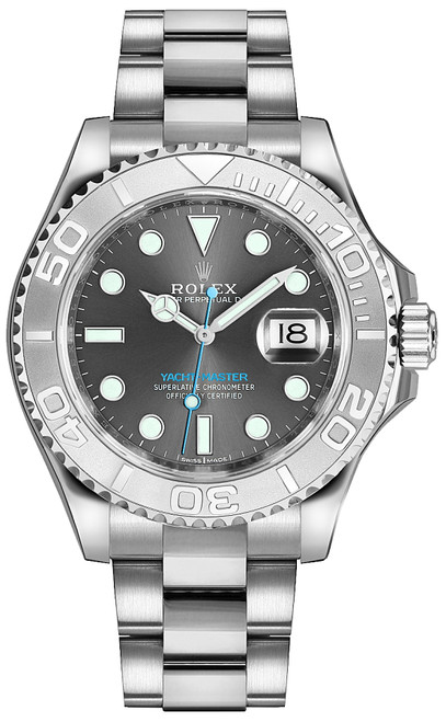 ROLEX Yacht-Master 37 Oystersteel & Platinum Unisex Watch 268622-0002 Image 1