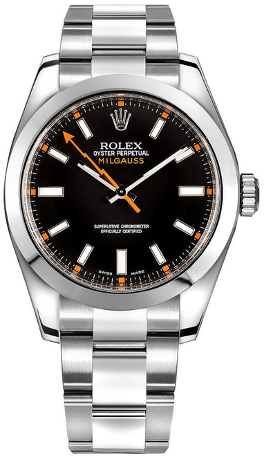 ROLEX Milgauss Black Dial Oystersteel 40Mm Men'S Watch 116400-0001 Image 1 ROLEX Milgauss Black Dial Oystersteel 40Mm Men'S Watch 116400-0001 Image 1