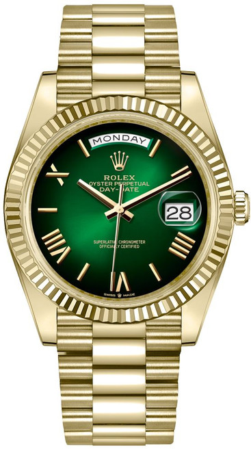 ROLEX Day-Date 40 Fluted Bezel President Bracelet Men'S Watch 228238-0069 Image 1