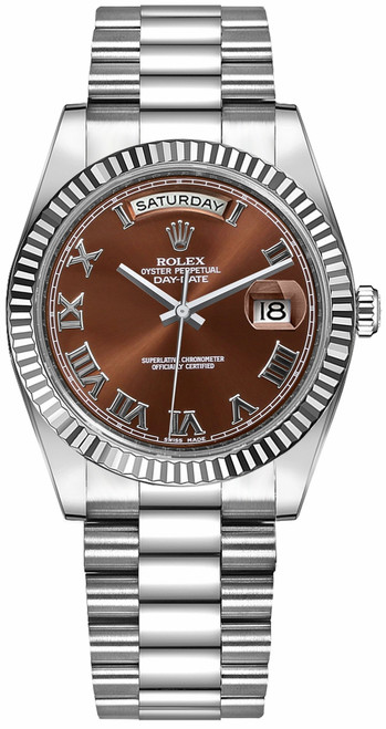 ROLEX Day-Date 36 White Gold Automatic Watch 118239 Image 1