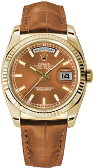 ROLEX Day-Date 36 Gold Case Watch 118138-0005 Image 1