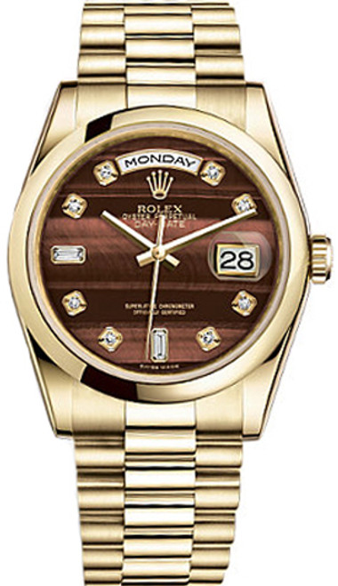 ROLEX Day-Date 36 Solid 18K Gold Watch 118208-0332 Image 1