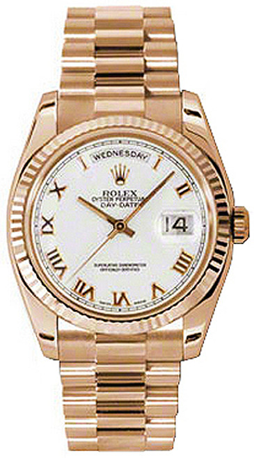 ROLEX Day-Date 36 Luxury Rose Gold Watch 118235-0024 Image 1
