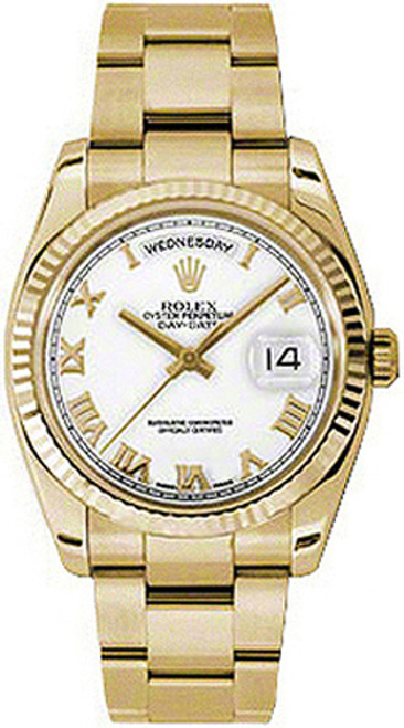 ROLEX Day-Date 36 White Dial Oyster Bracelet Watch 118238-0162 Image 1