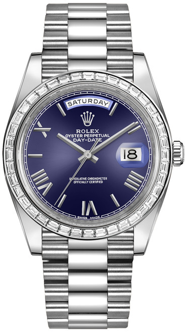 ROLEX Day-Date 40 Blue Dial President Bracelet Men'S Watch 228396Tbr-0026 Image 1 ROLEX Day-Date 40 Blue Dial President Bracelet Men'S Watch 228396Tbr-0026 Image 1