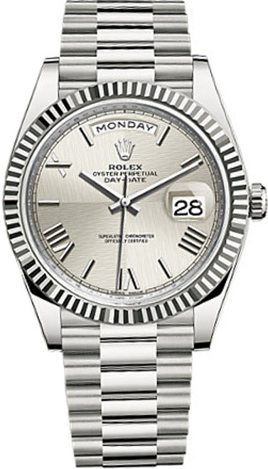 ROLEX Day-Date 40 Men'S Solid 18K White Gold Watch 228239-0006 Image 1 ROLEX Day-Date 40 Men'S Solid 18K White Gold Watch 228239-0006 Image 1