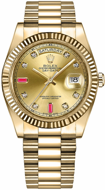 ROLEX Day-Date 41 Yellow Gold Watch 218238 Image 1