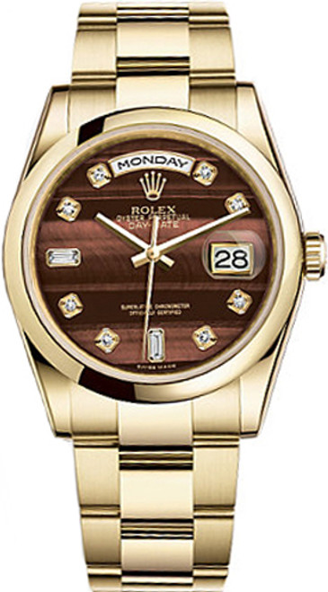 ROLEX Day-Date 36 Solid Gold Watch 118208-0333 Image 1
