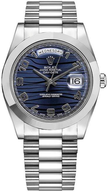 ROLEX Day-Date 41 Platinum President Bracelet Men'S Watch 218206 Image 1