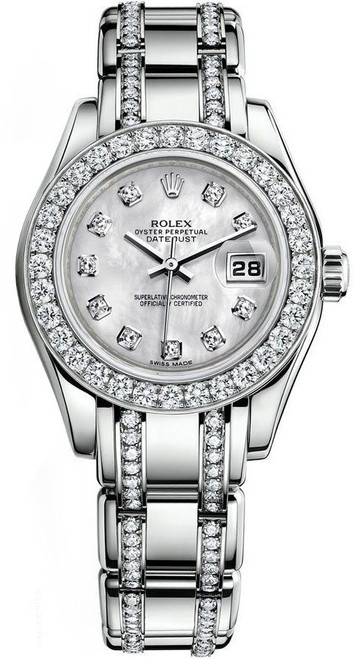 ROLEX Pearlmaster Diamond Bezel 
Bracelet Women
S Watch 80299-0010 Image 1