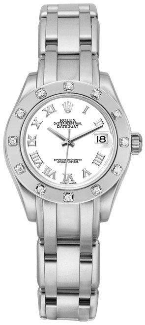 ROLEX Pearlmaster Diamond Bezel Women'S Watch 80319-0040 Image 1