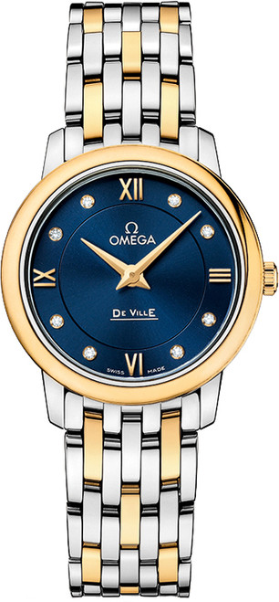 OMEGA De Ville Prestige Blue Dial Women'S Watch 424.20.27.60.53.002 Image 1