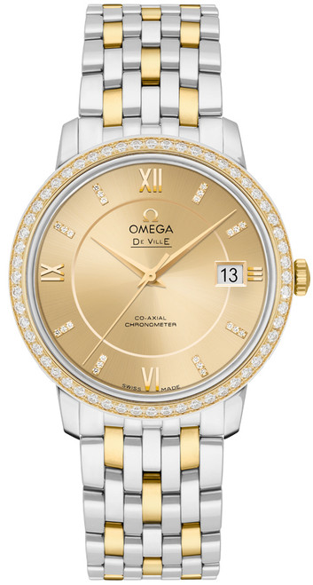 OMEGA De Ville Prestige 36.8Mm Champagne Dial Women'S Watch 424.25.37.20.58.001 Image 1
