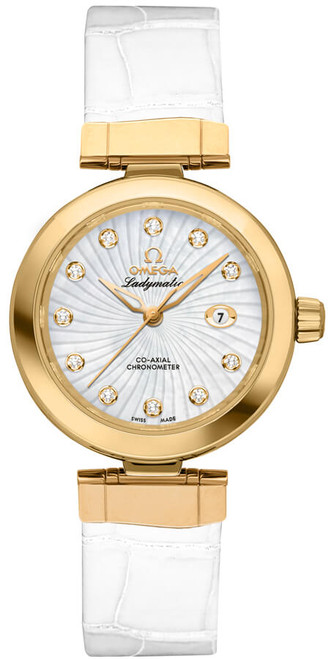 OMEGA De Ville Ladymatic 18K Yellow Gold Women'S Watch 425.63.34.20.55.002 Image 1