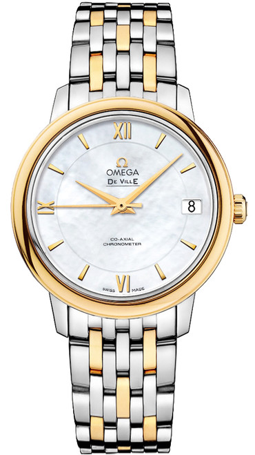 OMEGA De Ville Prestige Gold & Steel Women'S Watch 424.20.33.20.05.001 Image 1 OMEGA De Ville Prestige Gold & Steel Women'S Watch 424.20.33.20.05.001 Image 1