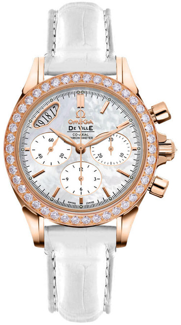 OMEGA De Ville Rose Gold Diamond Women'S Watch 422.58.35.50.05.002 Image 1 OMEGA De Ville Rose Gold Diamond Women'S Watch 422.58.35.50.05.002 Image 1