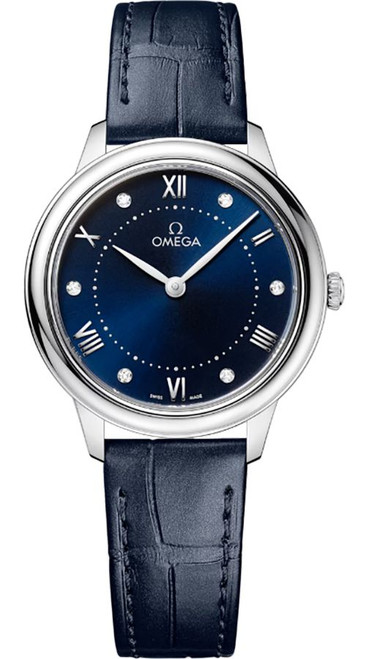 OMEGA De Ville Prestige Blue Dial Quartz Women'S Watch 434.13.30.60.53.001 Image 1