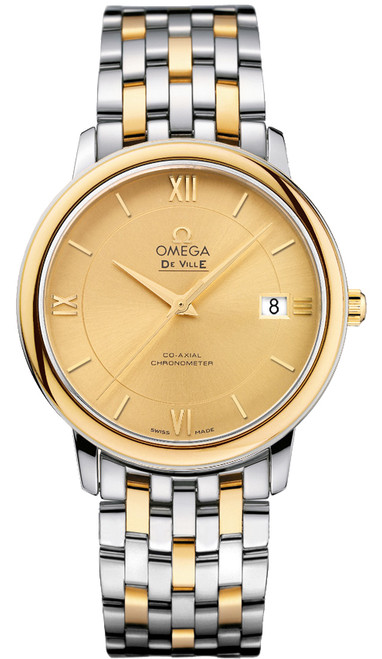 OMEGA De Ville Prestige Champagne Dial Men'S Watch 424.20.37.20.08.001 Image 1