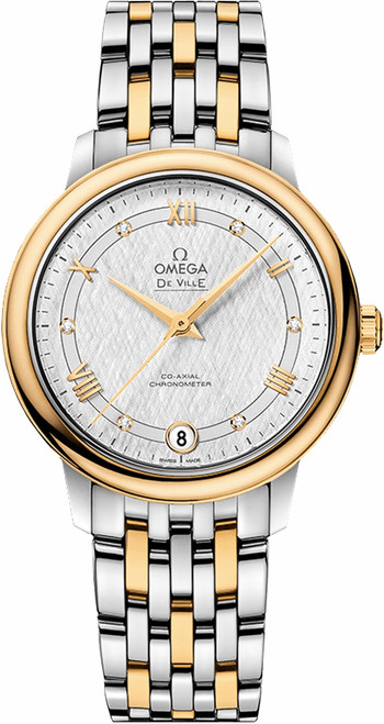 OMEGA De Ville Prestige Steel & Yellow Gold Women'S Watch 424.20.33.20.52.001 Image 1