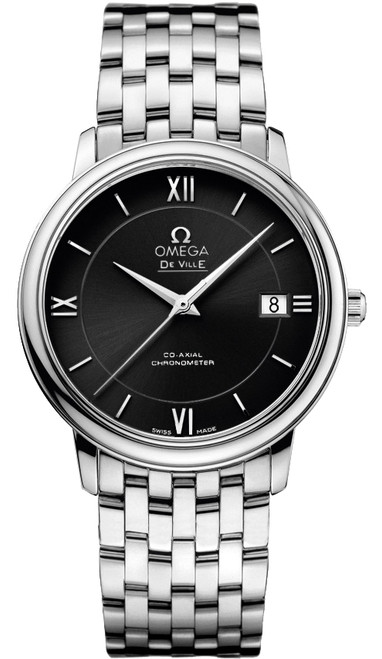 OMEGA De Ville Prestige Black Dial Men'S Watch 424.10.37.20.01.001 Image 1 OMEGA De Ville Prestige Black Dial Men'S Watch 424.10.37.20.01.001 Image 1