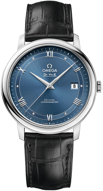 OMEGA De Ville Prestige Blue Dial Men'S Watch 424.13.40.20.03.002 Image 1 OMEGA De Ville Prestige Blue Dial Men'S Watch 424.13.40.20.03.002 Image 1