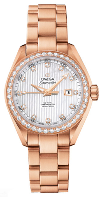 OMEGA Seamaster Aqua Terra Solid 18K Rose Gold Women'S Watch 231.55.34.20.55.002 Image 1