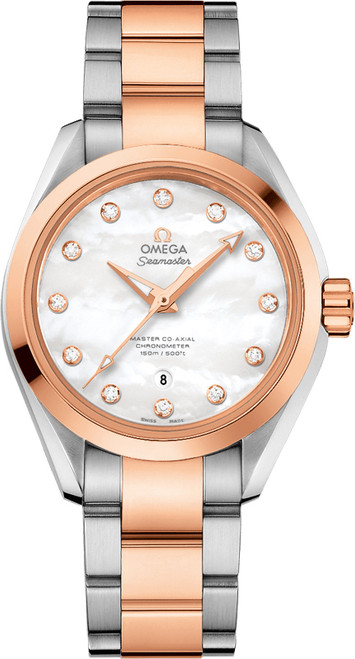 OMEGA Seamaster Aqua Terra Diamond Dial Women'S Watch 231.20.34.20.55.001 Image 1