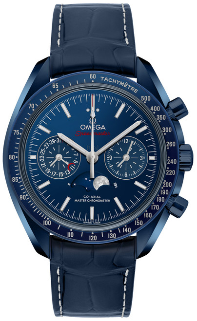 OMEGA Speedmaster Moonwatch Ceramic Blue Dial Men'S Watch 304.93.44.52.03.001 Image 1