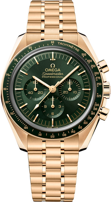 OMEGA Speedmaster Moonwatch 18K Yellow Gold Men'S Watch 310.60.42.50.10.001 Image 1 OMEGA Speedmaster Moonwatch 18K Yellow Gold Men'S Watch 310.60.42.50.10.001 Image 1