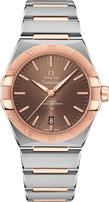 OMEGA Constellation Rose Gold & Steel Men'S Watch 131.20.39.20.13.001 Image 1