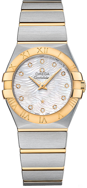 OMEGA Constellation Two-Tone Diamond 27Mm Women'S Watch 123.20.27.60.55.008 Image 1